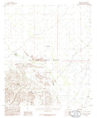 Midway NW Arizona Historical topographic map, 1:24000 scale, 7.5 X 7.5 Minute, Year 1986