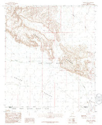 Midway SW Arizona Historical topographic map, 1:24000 scale, 7.5 X 7.5 Minute, Year 1986