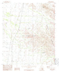 Midway Arizona Historical topographic map, 1:24000 scale, 7.5 X 7.5 Minute, Year 1986