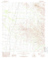 Midway Arizona Historical topographic map, 1:24000 scale, 7.5 X 7.5 Minute, Year 1986