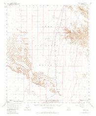 Midway Arizona Historical topographic map, 1:62500 scale, 15 X 15 Minute, Year 1958