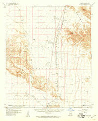 Midway Arizona Historical topographic map, 1:62500 scale, 15 X 15 Minute, Year 1958