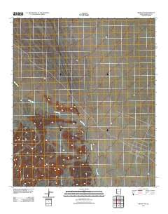 Midway NW Arizona Historical topographic map, 1:24000 scale, 7.5 X 7.5 Minute, Year 2011