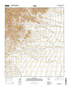 Mildred Peak Arizona Current topographic map, 1:24000 scale, 7.5 X 7.5 Minute, Year 2014