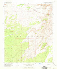 Milkweed Canyon NW Arizona Historical topographic map, 1:24000 scale, 7.5 X 7.5 Minute, Year 1967