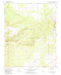 Milkweed Canyon SE Arizona Historical topographic map, 1:24000 scale, 7.5 X 7.5 Minute, Year 1967