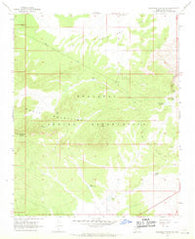 Milkweed Canyon SE Arizona Historical topographic map, 1:24000 scale, 7.5 X 7.5 Minute, Year 1967
