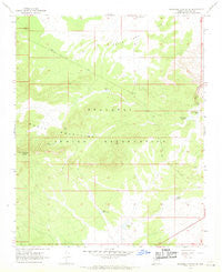 Milkweed Canyon SE Arizona Historical topographic map, 1:24000 scale, 7.5 X 7.5 Minute, Year 1967