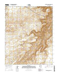 Milkweed Canyon NW Arizona Current topographic map, 1:24000 scale, 7.5 X 7.5 Minute, Year 2014