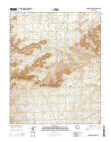 Milkweed Canyon SE Arizona Current topographic map, 1:24000 scale, 7.5 X 7.5 Minute, Year 2014