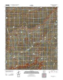 Milky Ranch Arizona Historical topographic map, 1:24000 scale, 7.5 X 7.5 Minute, Year 2011