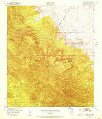 Miller Peak Arizona Historical topographic map, 1:24000 scale, 7.5 X 7.5 Minute, Year 1948