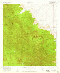 Miller Peak Arizona Historical topographic map, 1:24000 scale, 7.5 X 7.5 Minute, Year 1958
