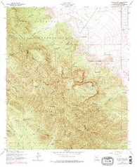 Miller Peak Arizona Historical topographic map, 1:24000 scale, 7.5 X 7.5 Minute, Year 1958