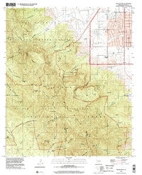Miller Peak Arizona Historical topographic map, 1:24000 scale, 7.5 X 7.5 Minute, Year 1996