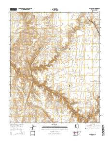 Miller Tank Arizona Current topographic map, 1:24000 scale, 7.5 X 7.5 Minute, Year 2014