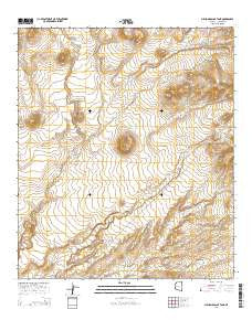 Million Dollar Tank Arizona Current topographic map, 1:24000 scale, 7.5 X 7.5 Minute, Year 2014