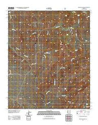 Mine Mountain Arizona Historical topographic map, 1:24000 scale, 7.5 X 7.5 Minute, Year 2011