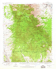 Mingus Mtn Arizona Historical topographic map, 1:62500 scale, 15 X 15 Minute, Year 1944