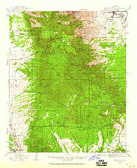 Mingus Mtn Arizona Historical topographic map, 1:62500 scale, 15 X 15 Minute, Year 1944