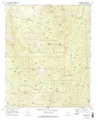 Minnehaha Arizona Historical topographic map, 1:24000 scale, 7.5 X 7.5 Minute, Year 1969