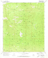 Minnehaha Arizona Historical topographic map, 1:24000 scale, 7.5 X 7.5 Minute, Year 1969