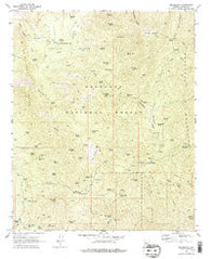 Minnehaha Arizona Historical topographic map, 1:24000 scale, 7.5 X 7.5 Minute, Year 1969