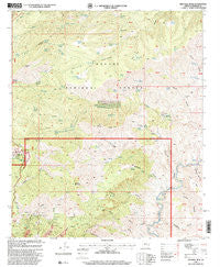 Mitchell Peak Arizona Historical topographic map, 1:24000 scale, 7.5 X 7.5 Minute, Year 1997