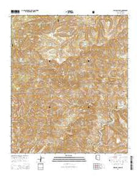 Mitchell Peak Arizona Current topographic map, 1:24000 scale, 7.5 X 7.5 Minute, Year 2014