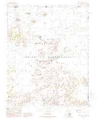 Mitten Buttes Arizona Historical topographic map, 1:24000 scale, 7.5 X 7.5 Minute, Year 1988