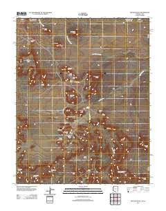 Mitten Buttes Arizona Historical topographic map, 1:24000 scale, 7.5 X 7.5 Minute, Year 2011