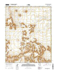 Mitten Buttes Arizona Current topographic map, 1:24000 scale, 7.5 X 7.5 Minute, Year 2014