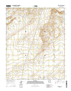 Mitten Peak Arizona Current topographic map, 1:24000 scale, 7.5 X 7.5 Minute, Year 2014