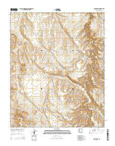 Mixon Tank Arizona Current topographic map, 1:24000 scale, 7.5 X 7.5 Minute, Year 2014