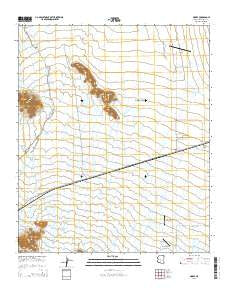 Mobile Arizona Current topographic map, 1:24000 scale, 7.5 X 7.5 Minute, Year 2014