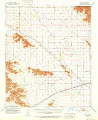 Mobile Arizona Historical topographic map, 1:62500 scale, 15 X 15 Minute, Year 1951