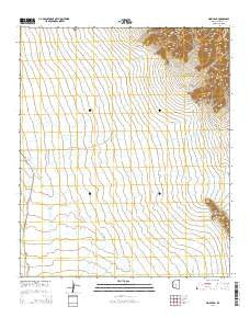 Mobile NE Arizona Current topographic map, 1:24000 scale, 7.5 X 7.5 Minute, Year 2014
