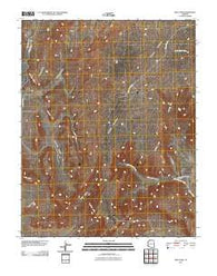 Moccasin Arizona Historical topographic map, 1:24000 scale, 7.5 X 7.5 Minute, Year 2011