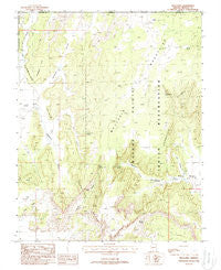 Moccasin Arizona Historical topographic map, 1:24000 scale, 7.5 X 7.5 Minute, Year 1988