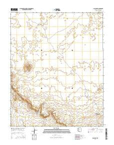 Moenave Arizona Current topographic map, 1:24000 scale, 7.5 X 7.5 Minute, Year 2014