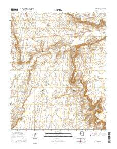 Moenave SE Arizona Current topographic map, 1:24000 scale, 7.5 X 7.5 Minute, Year 2014