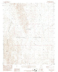 Mohave Mine Arizona Historical topographic map, 1:24000 scale, 7.5 X 7.5 Minute, Year 1986