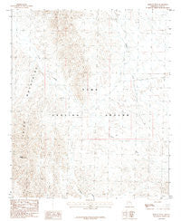 Mohave Peak Arizona Historical topographic map, 1:24000 scale, 7.5 X 7.5 Minute, Year 1986