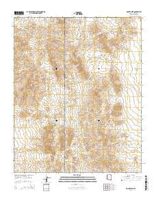 Mohave Mine Arizona Current topographic map, 1:24000 scale, 7.5 X 7.5 Minute, Year 2014