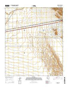 Mohawk Arizona Current topographic map, 1:24000 scale, 7.5 X 7.5 Minute, Year 2014