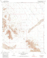 Mohawk Mts SE Arizona Historical topographic map, 1:24000 scale, 7.5 X 7.5 Minute, Year 1965