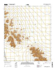 Mohawk Mountains SE Arizona Current topographic map, 1:24000 scale, 7.5 X 7.5 Minute, Year 2014