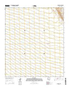 Mohawk SE Arizona Current topographic map, 1:24000 scale, 7.5 X 7.5 Minute, Year 2014