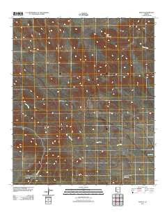 Moivayi Arizona Historical topographic map, 1:24000 scale, 7.5 X 7.5 Minute, Year 2011