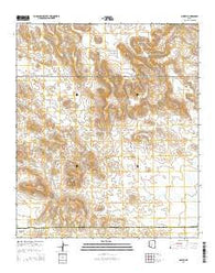 Moivayi Arizona Current topographic map, 1:24000 scale, 7.5 X 7.5 Minute, Year 2014